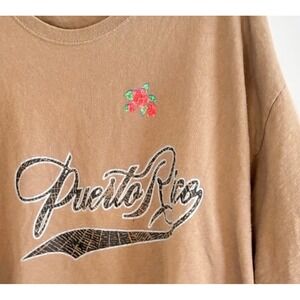 Vintage Puerto Rico Graphic T Shirt 2XL Boricua Indie